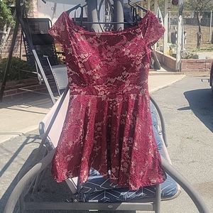 B. Darling sz13/14 off shoulder skater style dress